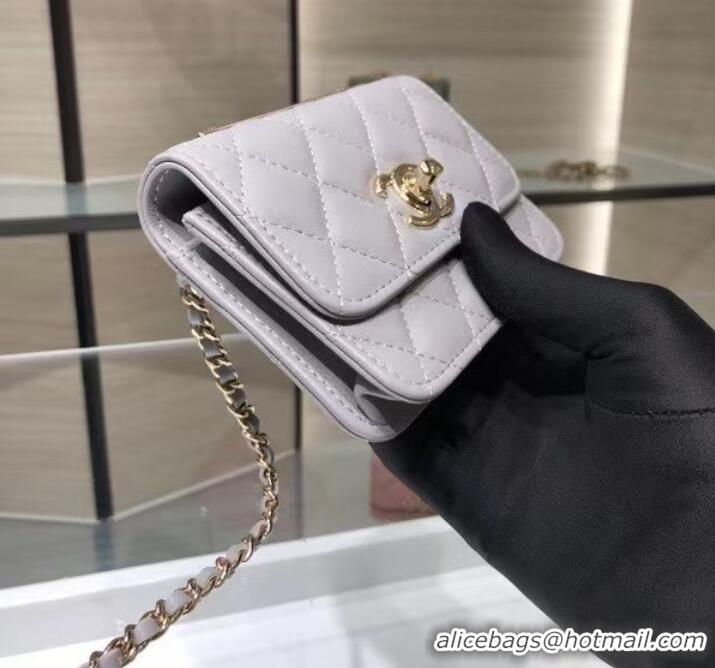 Cheapest Chanel mini Flap Shoulder Bag Original leather AP2301 grey