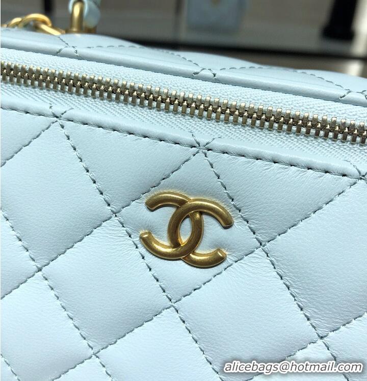 Popular Style Chanel Original Small classic chain box handbag AP2199 Light Blue