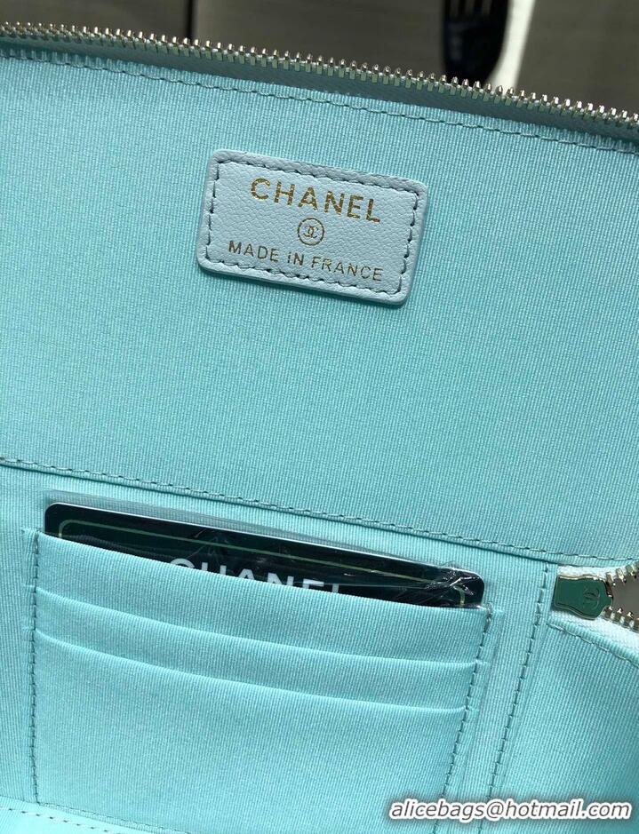 Popular Style Chanel Original Small classic chain box handbag AP2199 Light Blue