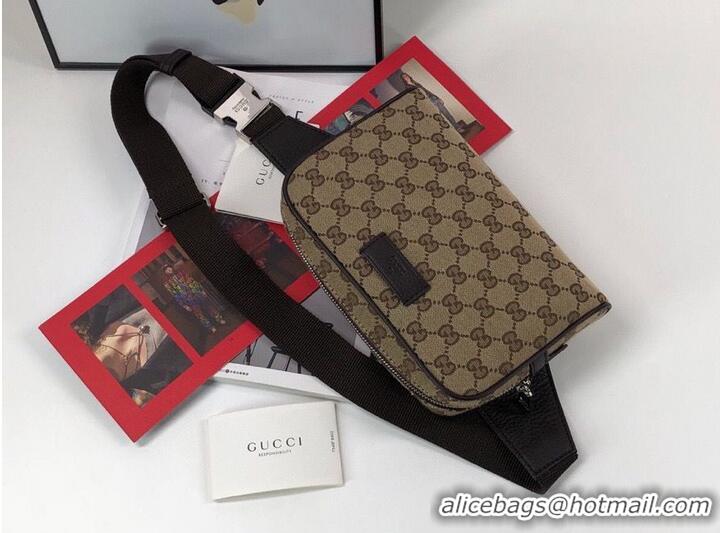 Promotional Gucci GG Original GG Leather belt bag 449174 Brown