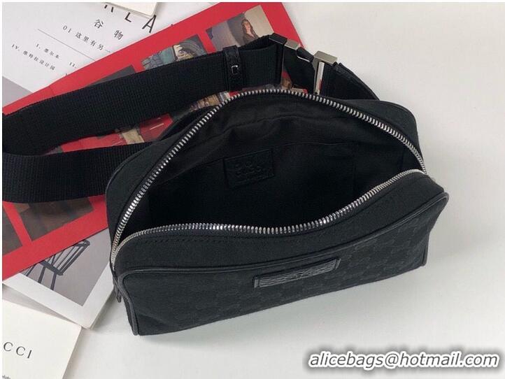 Top Quality Gucci GG Original GG Leather belt bag 449174 Black