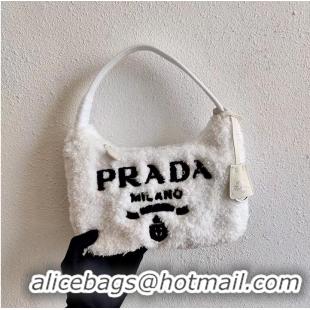 Good Product Prada Re-Edition 2000 terry mini-bag 1NE515 white