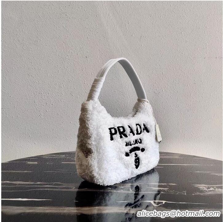 Good Product Prada Re-Edition 2000 terry mini-bag 1NE515 white