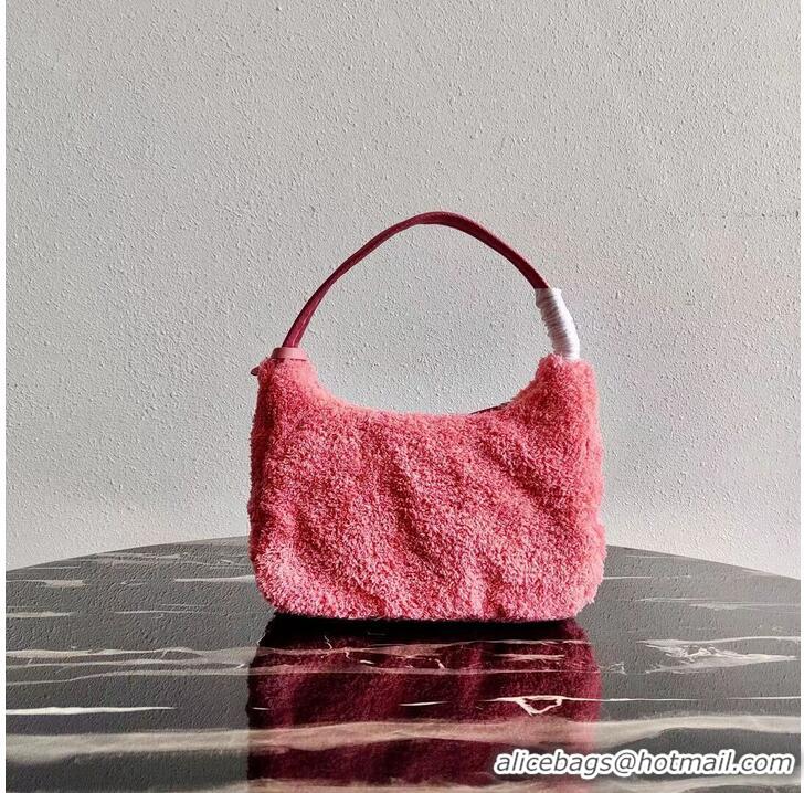 Buy Fashionable Prada Re-Edition 2000 terry mini-bag 1NE515 pink