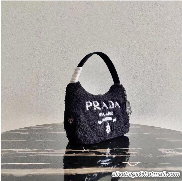 Buy Discount Prada Re-Edition 2000 terry mini-bag 1NE515 black