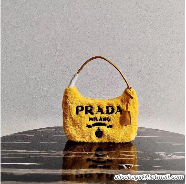 Promotional Prada Re-Edition 2000 terry mini-bag 1NE515 yellow