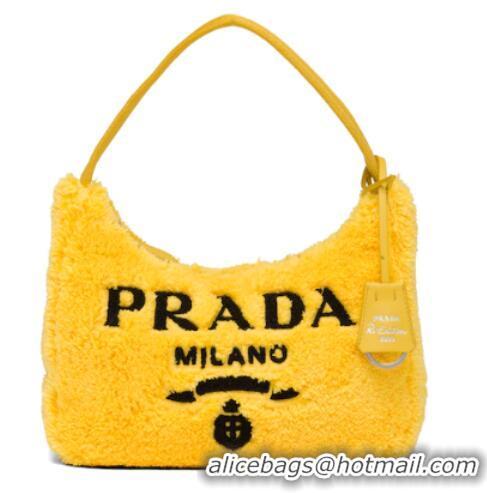 Promotional Prada Re-Edition 2000 terry mini-bag 1NE515 yellow