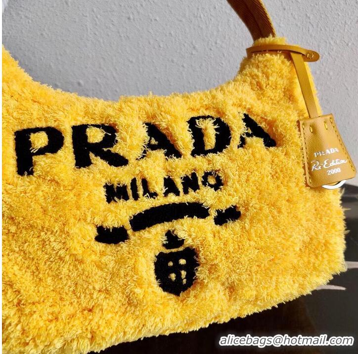 Promotional Prada Re-Edition 2000 terry mini-bag 1NE515 yellow