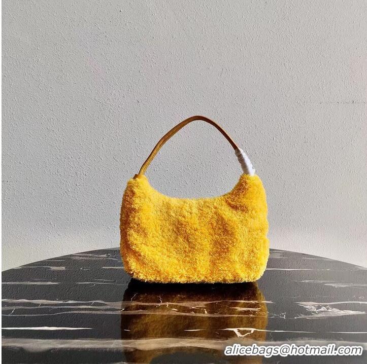 Promotional Prada Re-Edition 2000 terry mini-bag 1NE515 yellow