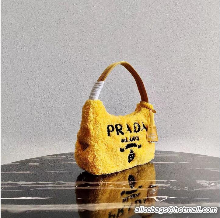 Promotional Prada Re-Edition 2000 terry mini-bag 1NE515 yellow