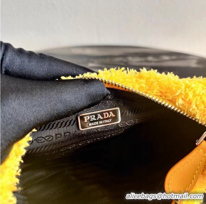 Promotional Prada Re-Edition 2000 terry mini-bag 1NE515 yellow