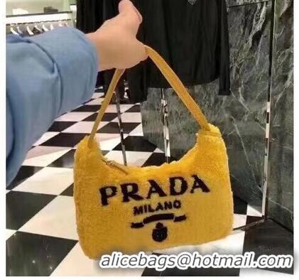 Promotional Prada Re-Edition 2000 terry mini-bag 1NE515 yellow