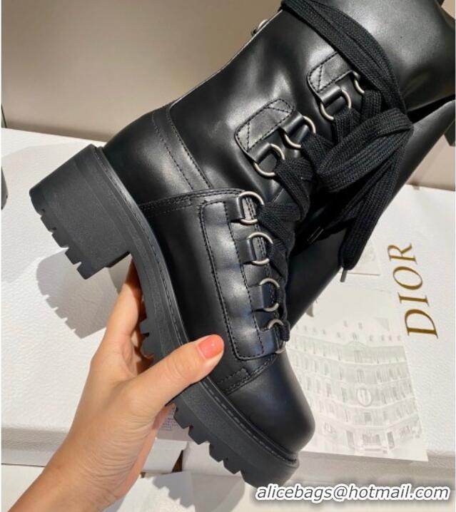 Good Taste Dior D-Fight Thigh High Boots in Black Lambskin 092433