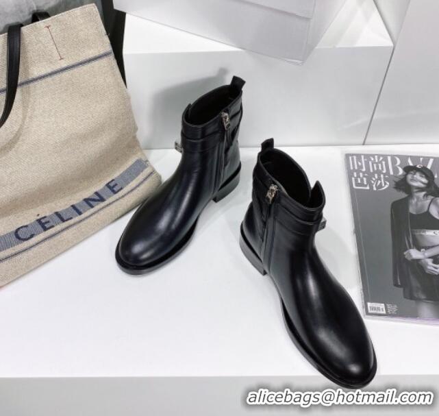 New Design Givenchy Padlock Calfskin Short Boots 091801 Black 2021