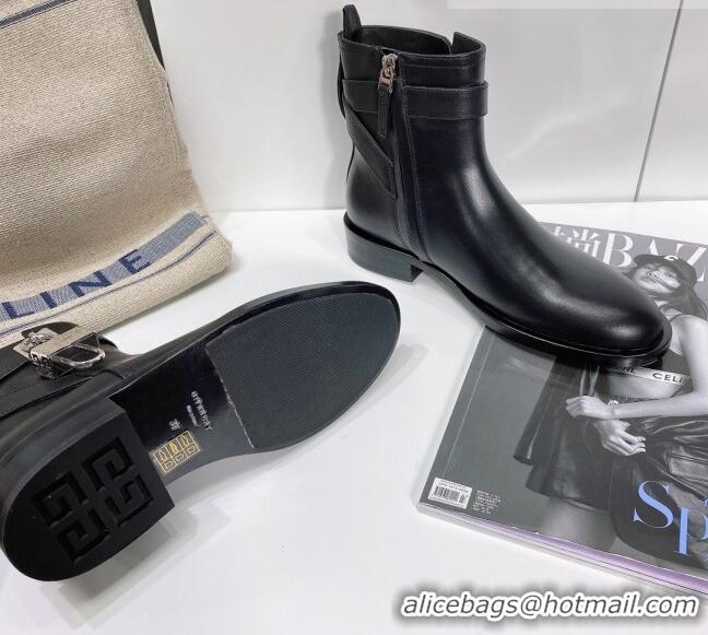 New Design Givenchy Padlock Calfskin Short Boots 091801 Black 2021