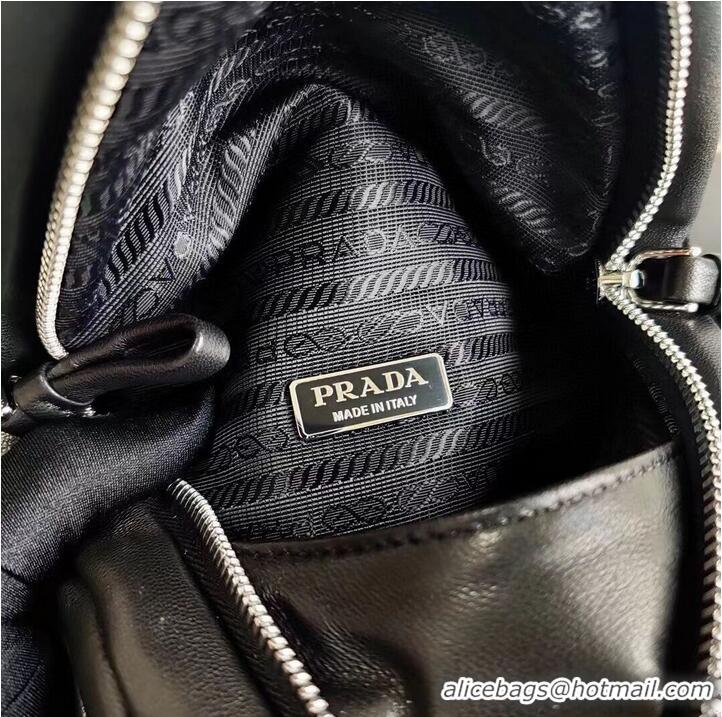 Shop Promotional Prada Padded nappa leather handbag 3BA315 black