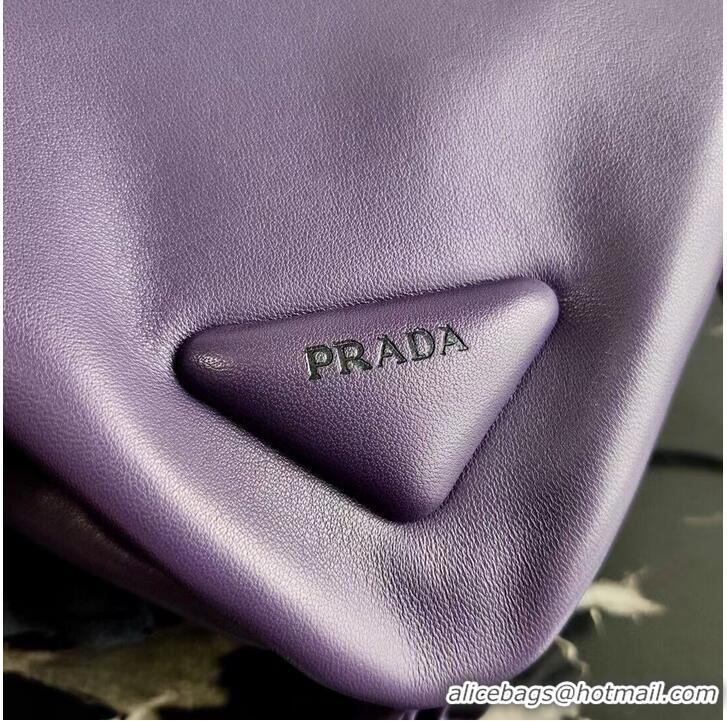 Good Product Prada Padded nappa leather handbag 3BA315 Violet