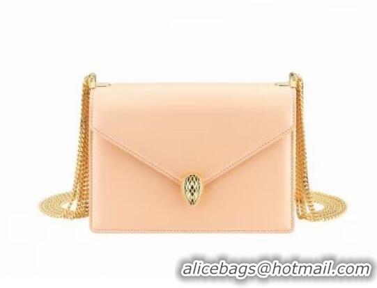 Top Quality Bvlgari Serpenti Forever leather small crossbody bag B210543 pink