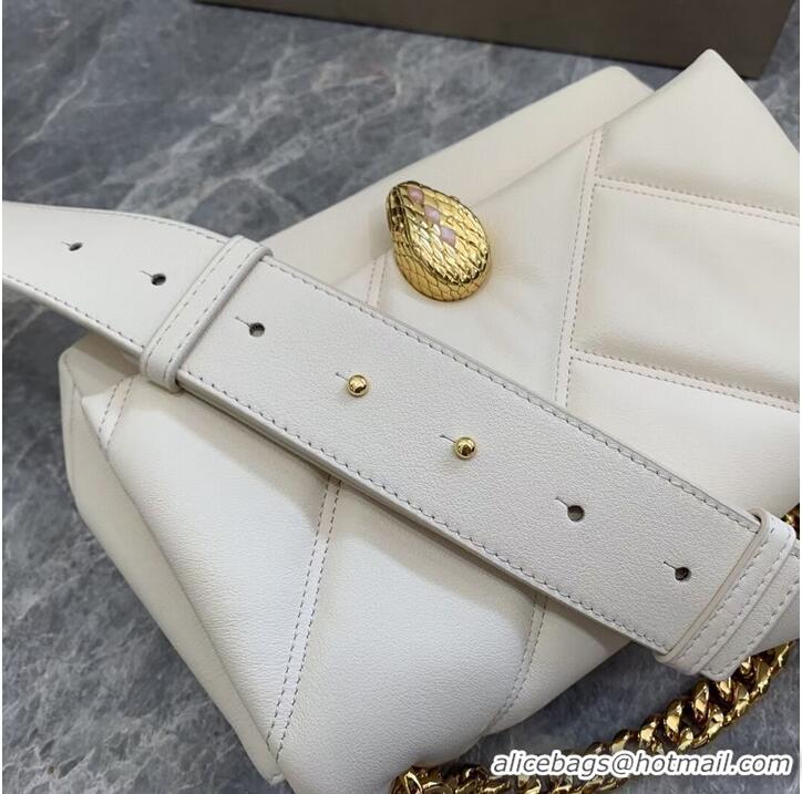 Well Crafted Bvlgari Serpenti Forever leather crossbody bag B219069 cream