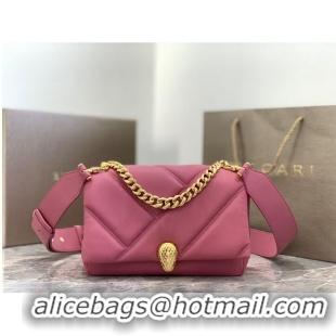 Promotional Bvlgari Serpenti Forever leather crossbody bag B219069 Rose