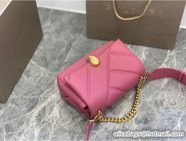 Promotional Bvlgari Serpenti Forever leather crossbody bag B219069 Rose