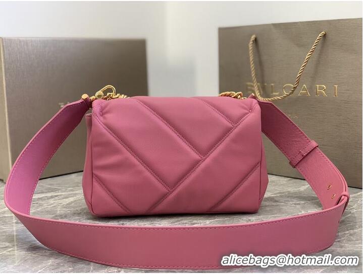 Promotional Bvlgari Serpenti Forever leather crossbody bag B219069 Rose