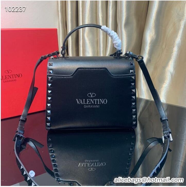 Good Product VALENTINO Origianl leather tote bag V4071D black