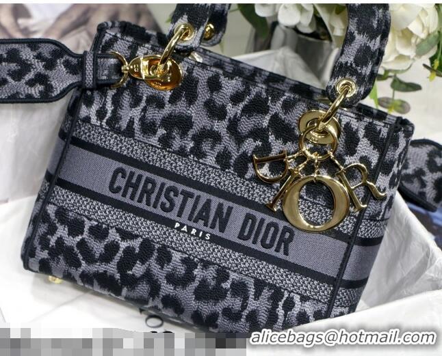 New Cheapest Dior Medium Lady D-Lite Bag in Grey Mizza Embroidery CD2028 2021