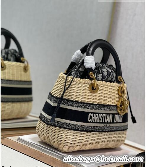 Grade Design Dior Lady Dior Wicker Basket Bag CD2039 Beige 2021