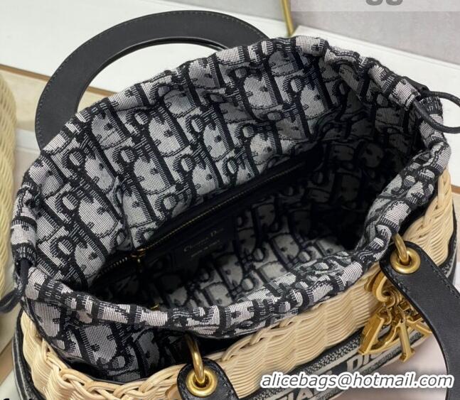 Grade Design Dior Lady Dior Wicker Basket Bag CD2039 Beige 2021