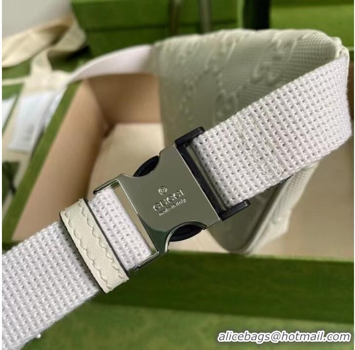 Cheapest Gucci GG embossed belt bag 658582 white