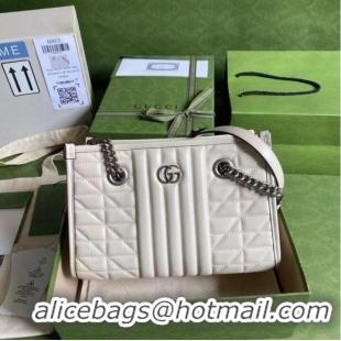 Unique Style Gucci small leather shoulder bag 681483 white