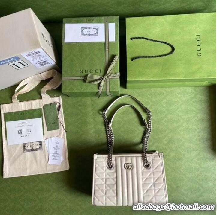 Unique Style Gucci small leather shoulder bag 681483 white