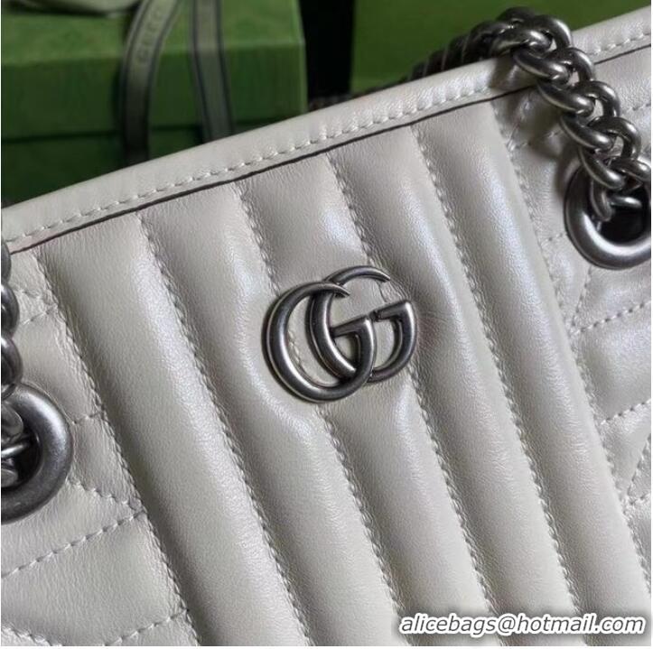 Unique Style Gucci small leather shoulder bag 681483 white