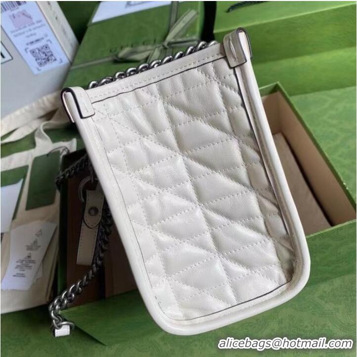 Unique Style Gucci small leather shoulder bag 681483 white