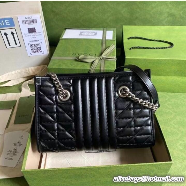 Grade Quality Gucci small leather shoulder bag 681483 black