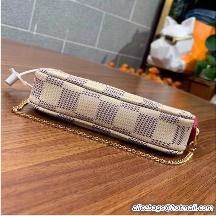 Good Quality Louis Vuitton MINI POCHETTE ACCESSOIRES N60487 white