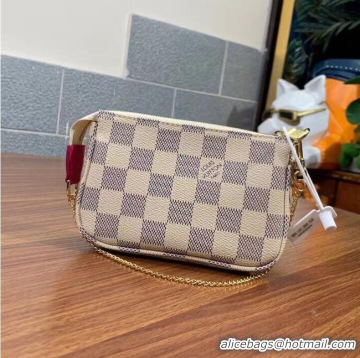 Good Quality Louis Vuitton MINI POCHETTE ACCESSOIRES N60487 white