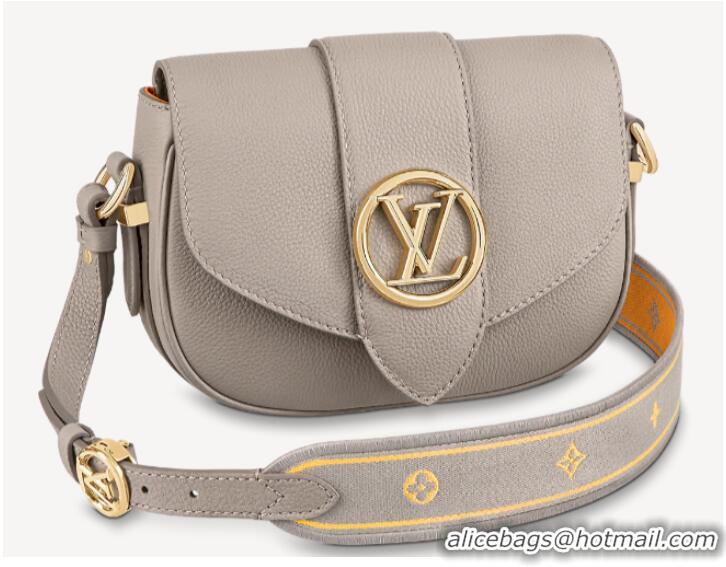 Shop Grade Louis Vuitton PONT 9 SOFT PM M58728 grey