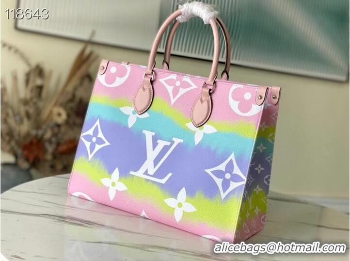 Discount Louis Vuitton ONTHEGO MM M45118 Pink&Blue