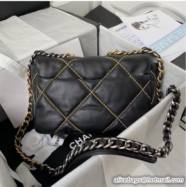 Top Quality Chanel 19 flap bag AS1160A black