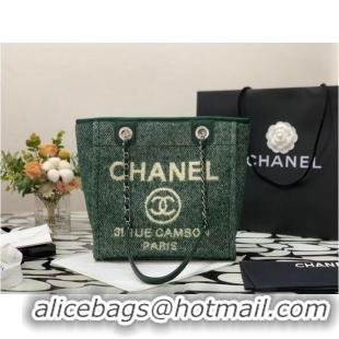 Promotional Chanel small Shopping bag A66940 green