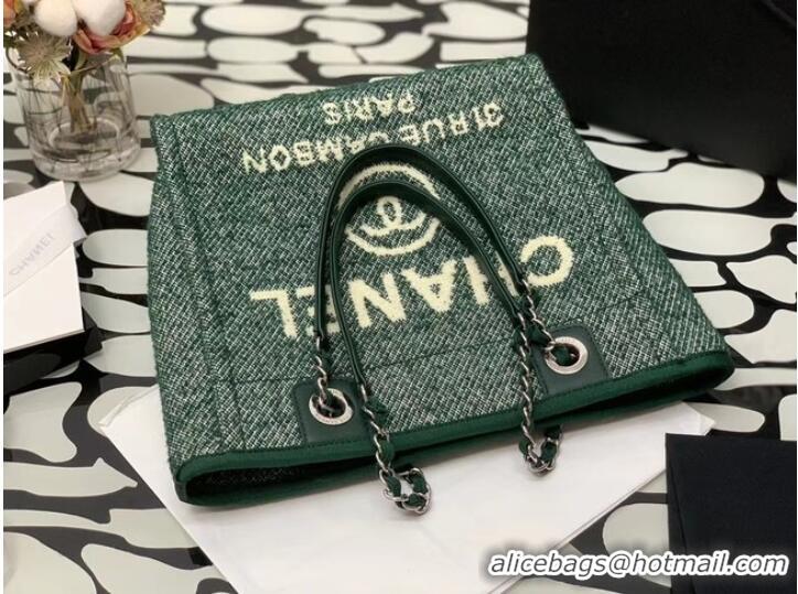 Promotional Chanel small Shopping bag A66940 green