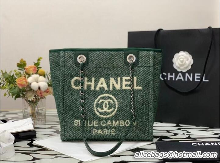 Promotional Chanel small Shopping bag A66940 green