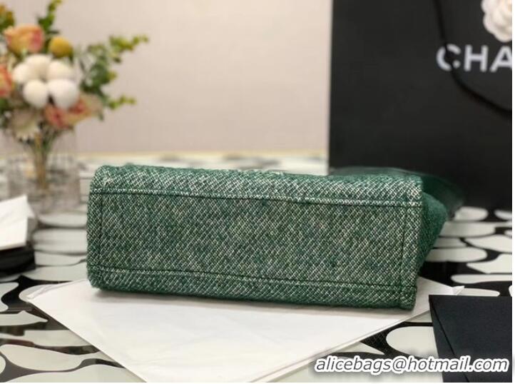 Promotional Chanel small Shopping bag A66940 green