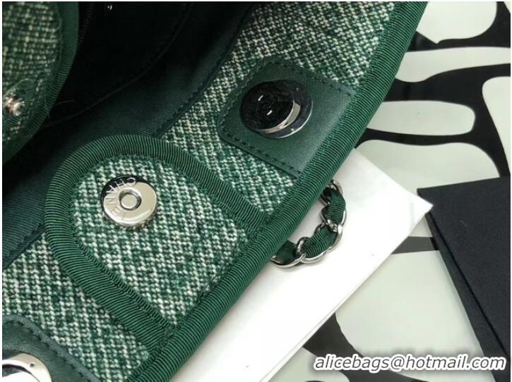 Promotional Chanel small Shopping bag A66940 green