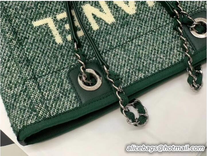 Promotional Chanel small Shopping bag A66940 green