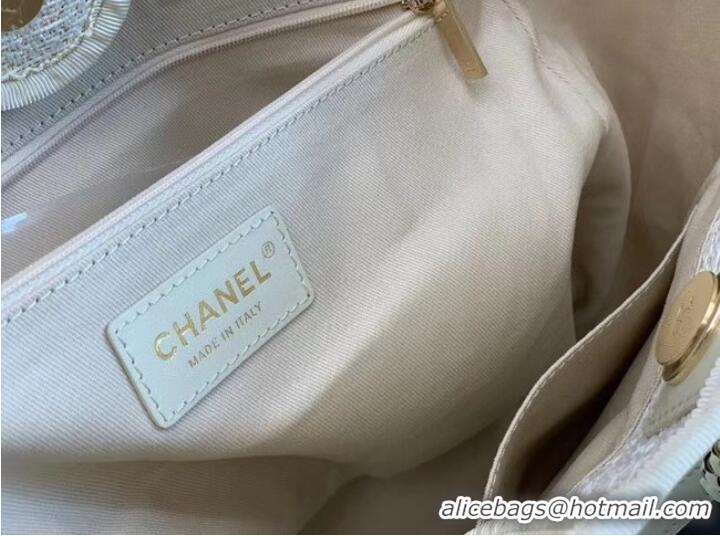 Good Luxurious Chanel Shopping bag MM A67001 White