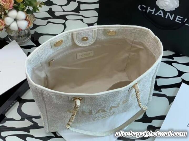 Good Luxurious Chanel Shopping bag MM A67001 White