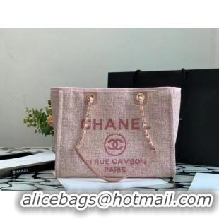 Classic Inexpensive Chanel Shopping bag MM A67001 pink